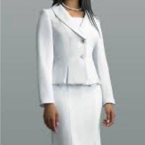 This is a skirt and jacket type of dress for a wedding or business event
